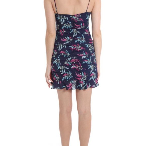 Likely Blue Ruched Ruffled Mini Dress - Picture 3 of 4